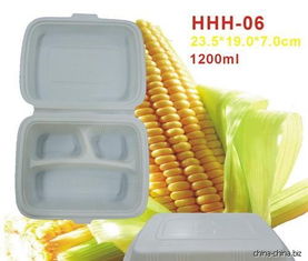 淀粉可降解一次性环保餐盒HHH 21